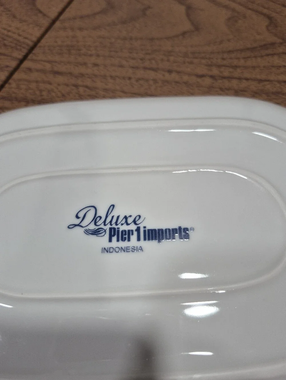 NWOT Pier 1 Imports Deluxe Large White Butter Dish